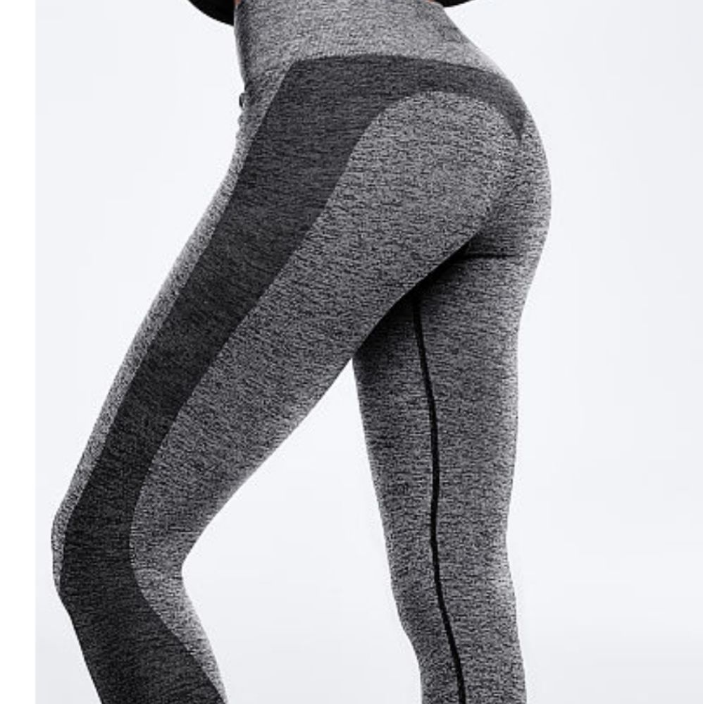 PINK Victoria's Secret Gray and Black Leggings